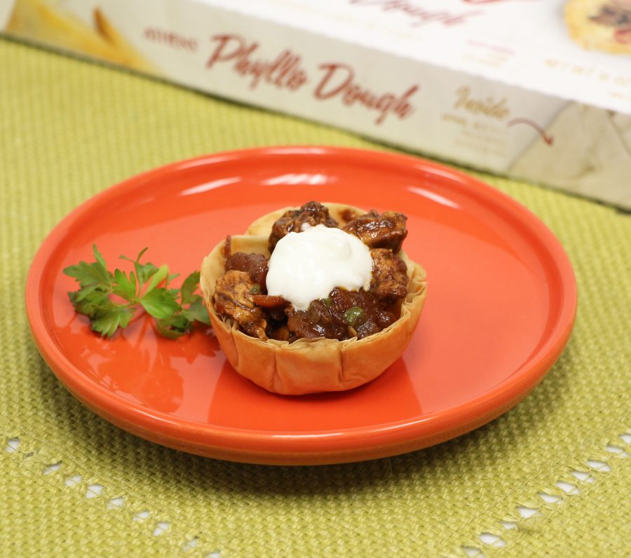 Athens Foods | Chicken Chili Phyllo Tartlets - Athens Foods