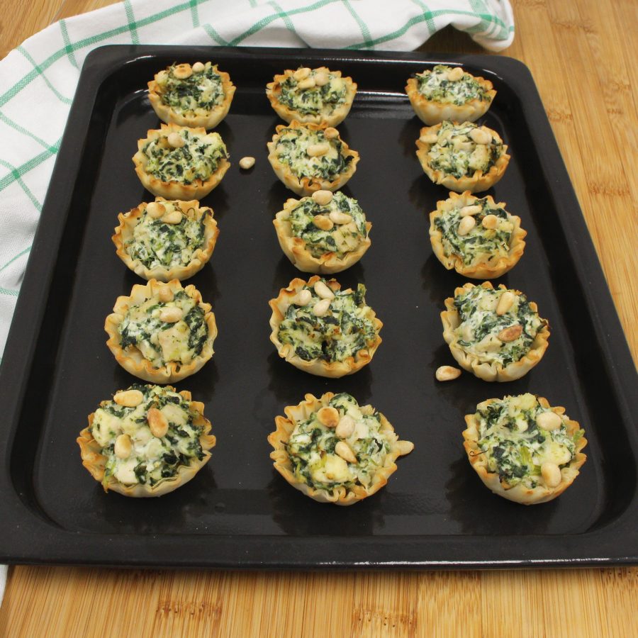 Athens Foods | Quick Chicken Florentine Phyllo Petites - Athens Foods
