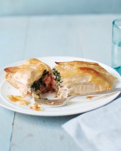 spinach & phyllo - Salmon-and-Spinach Rolls - Martha Stewart