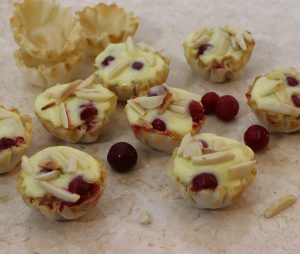 Party Appetizer - Brie & Bog Phyllo Bites - Ahens Phyllo Shells