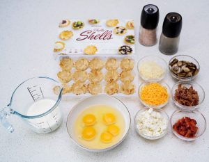 Ingredients for Easy Mini Quiches