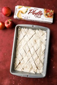 Apple Pie Baklava Unbaked