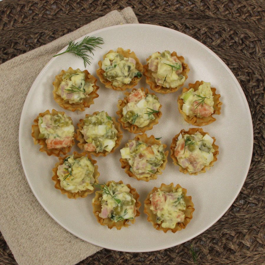 Athens Foods | Olivye Salad Phyllo Shells - Athens Foods
