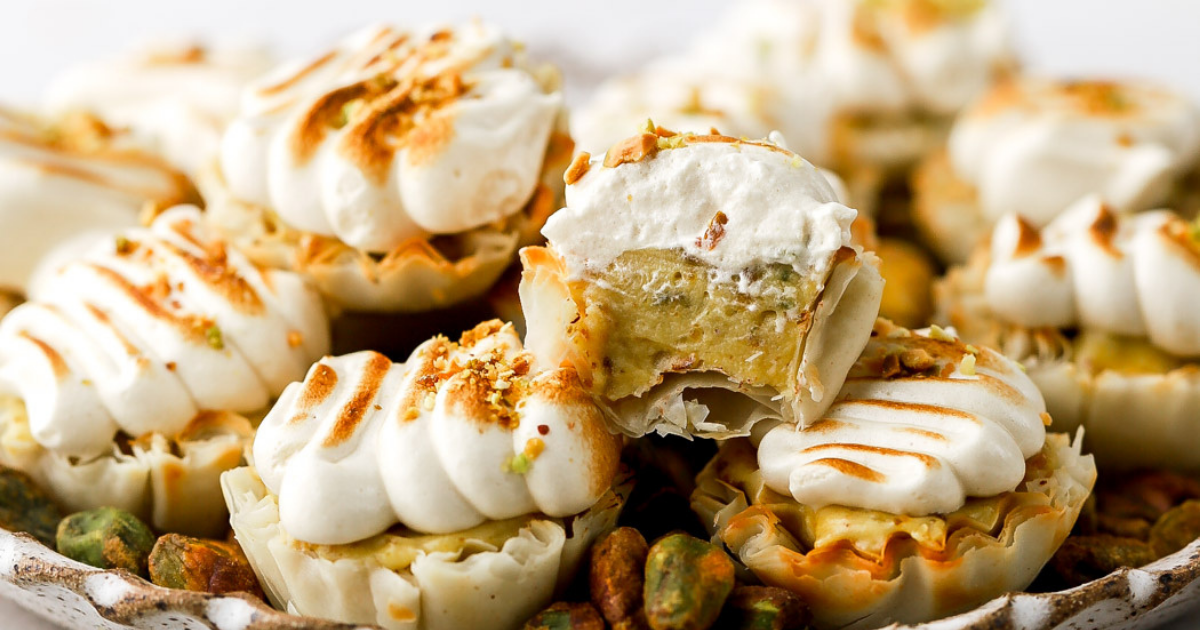 Athens Foods | Simple Dessert - Pistachio Cream Phyllo Cup Pies | Athens Foods